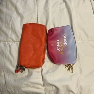 Wristlet/makeup bag combo